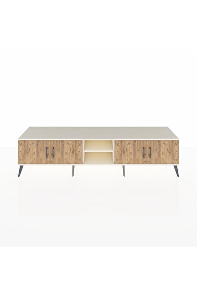 Dienni Hyperion TV Ünitesi 3 Raflı 4 Kapaklı 220x44x51 Aytaşı-Çam/Aytaşı
