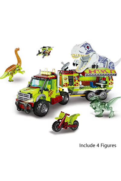 Choice FC3721 ٥٢٣ قطعة بدون صندوق، مكعبات بناء حديقة حيوانات عالم الديناصورات...