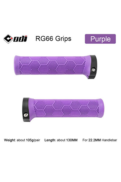 Choice غطاء مقود دراجة هوائية أرجواني اللون RG66 من ODI، قابل للتثبيت، مقاس 2...