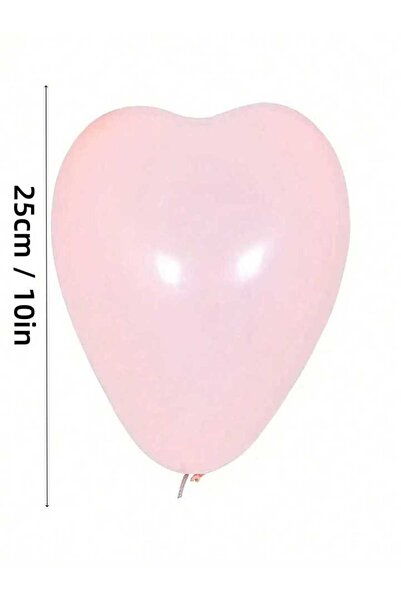 Miniso 10inch 20pcs 20pcs 10Inch Pink Macarons Heart Shape Latex Balloon Birt...