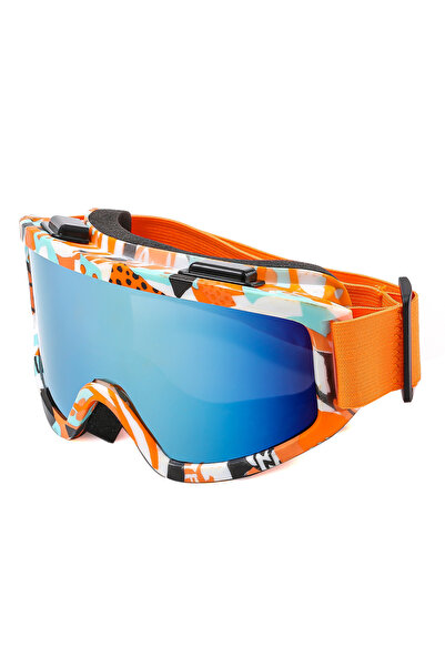 Choice نظارات تزلج كبيرة الحجم بإطار 16 بوصة وعدسات ملونة وعدسات إسفنجية مضاد...