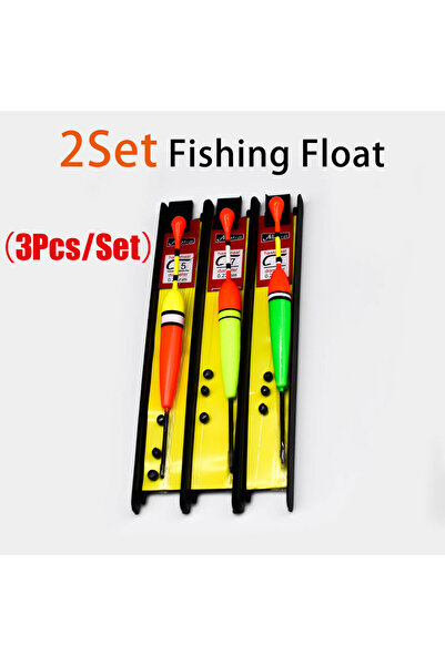 Choice طقم عوامات صيد سمك من الفوم مكون من قطعتين/6 قطع مع عوامة/خيط خطاف/ثقل...