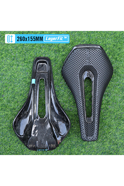 Choice سرج دراجة مطبوع مطبوع ثلاثية الأبعاد من ألياف الكربون من RYET، مقاس 26...