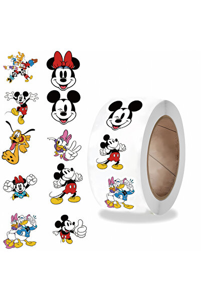 Miniso 500PCS 500PCS Mickey Alien Scroll Roll Sticker Y2k Fashion Stationery ...