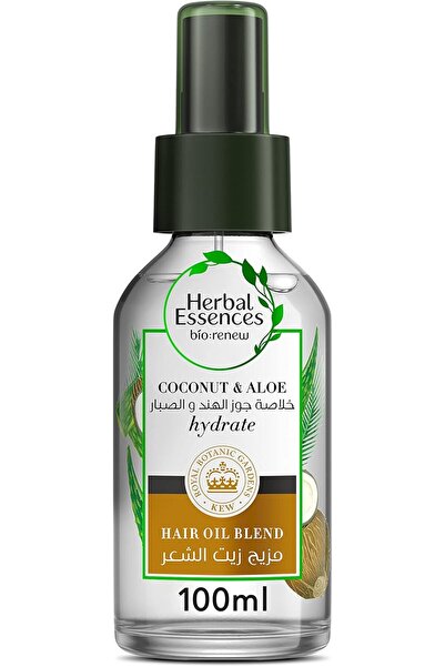 Herbal Essences Coconut & Aloe Vera Hair Oil Blend for Dry Hair and Hair Repair, 100 mL
