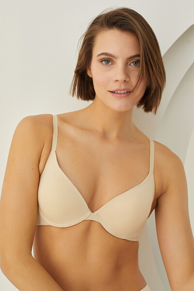 NBB tulum kol hafif destekli balenli ten rengi sütyen +çorap hediyeli.