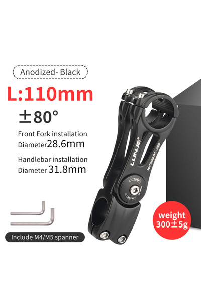 Choice 31.8x110mm Adjustable MTB Power Stem 90/110/130/145MM Bicycle Handleba...