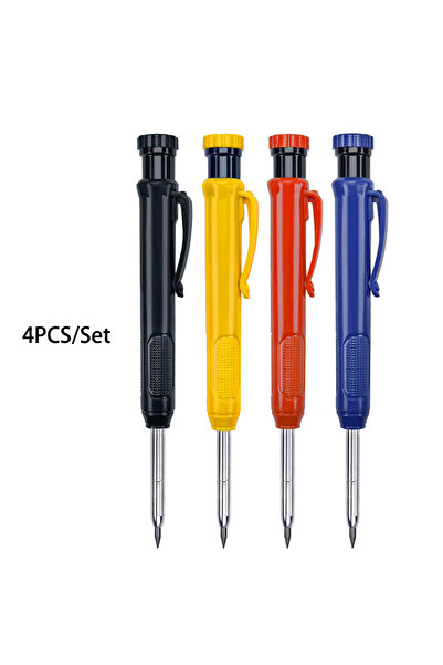 Choice مجموعة أقلام رصاص أوتوماتيكية لأعمال النجارة، 4 قطع، مقاس 2.8 مم، مناس...