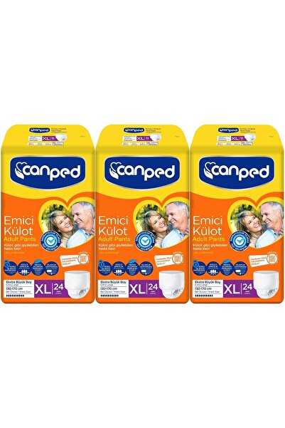 Canped Emici Külot Hasta Yetişkin Bezi XL - Ekstra Büyük - Extra Large 72 Ade...