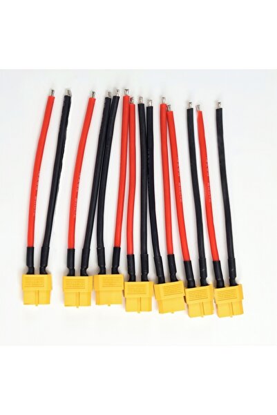 Choice 7 قطع موصلات بطارية XT60 أنثى/ذكر، 14AWG، 10 سم، مع سلك سيليكون مرن، RC l