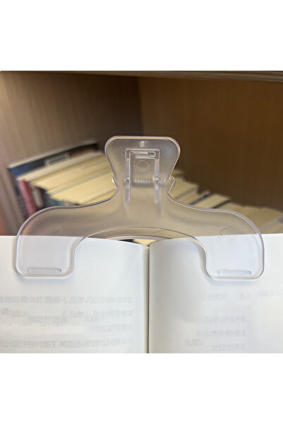 Choice 1PC Clear Book Clip Reading Clip Kawaii Desk Accessories Fixed To Prev...