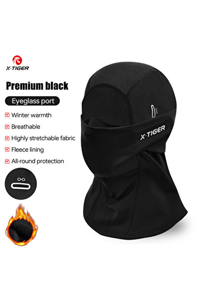 Choice قناع X-TIGER الشتوي الحراري للدراجات الهوائية XM-ZPMZ-0201، قناع بالاك...