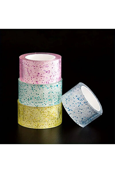 choice2 ألوان متنوعة - 4 قطع من شريط لاصق نانو مزدوج الجوانب مزين بالفقاعات و...