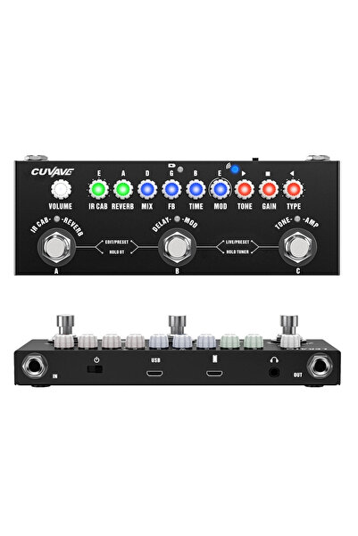 Choice دواسة تأثيرات متعددة قابلة لإعادة الشحن من كيوب بيبي إم-فيف، مناسبة لل...