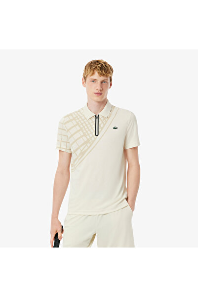 Lacoste قميص بولو تنس مطبوع قصة ضيقة وقصة ضيقة - DH4756-00-XFJ