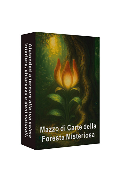 Choice بطاقات أوراكل حكمة الغابة الإيطالية A677، 48 قطعة، مجموعة غامضة مستوحاة من الطبيعة لصفاء الذهن أثناء التأمل