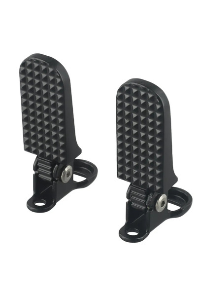 Choice زوج واحد من مساند القدم الخلفية المصنوعة من سبائك الألومنيوم، مانعة لل...