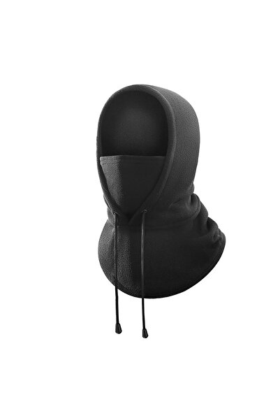 Choice غطاء رأس أسود كامل الوجه من LOOGDEEL، بغطاء رأس بغطاء رأس للتزلج على الجليد، مناسب للرياضات الخارجية وركوب الدراجات.