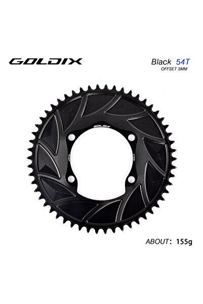 Choice ترس سلسلة دراجة طريق GOLDIX 110BCD أسود 4-110-54T، متوفر بأحجام 46، 48...