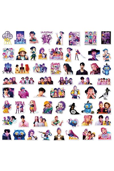 Choice 60 قطعة 60 قطعة من ملصقات جرافيتي الكرتونية لـ K-POP DEMON HUNTERS HUN...