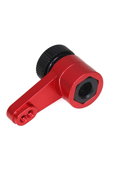 Choice مجموعة ذراع سيرفو معدني أحمر 25T مع واقي سيرفو لسيارة الزحف Axial Capr...