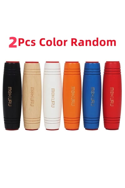 Choice قطعتان من لعبة التململ الخشبية بألوان عشوائية، عصا خشبية قابلة للتقليب...