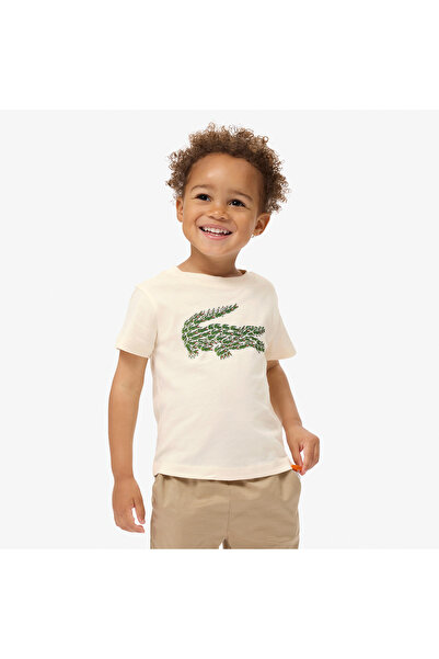 Lacoste تيشيرت قطني بنقشة جلد التمساح - TJ0842-00-XFJ