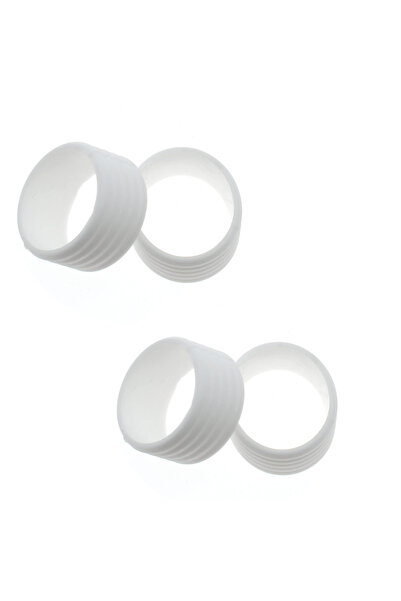 Choice 4PCS white Tennis Racket Handle Silicone Ring Tennis Racket Racquet Gr...