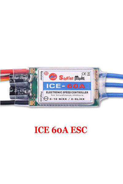 Choice وحدة تحكم إلكترونية ICE 60A من SunriseModel، طراز ICE 2-6S، بدون فرش، ...