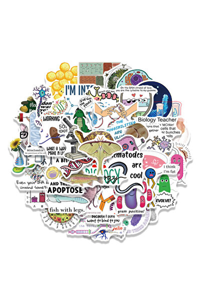 Choice 50PCS 50PCS Biology Sticker Waterproof Cartoon Laptop Luggage Art Pict...
