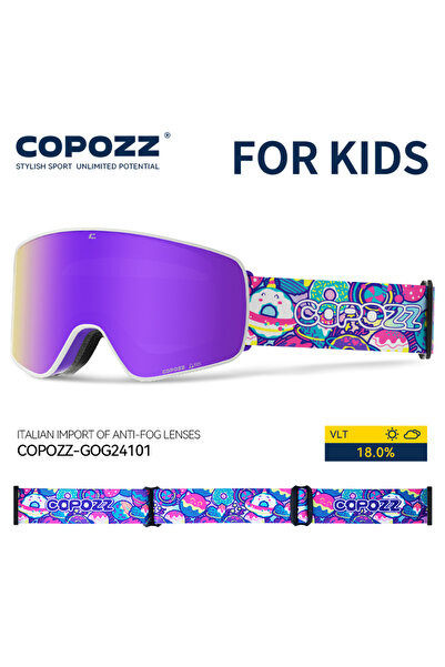 Choice نظارات تزلج مغناطيسية للأطفال من كوبوز، بتصميم كرتوني على شكل دونات بن...