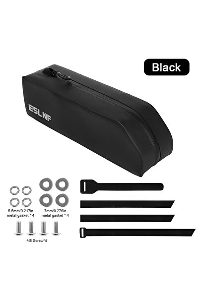 Choice 07CF0015 حقيبة أمامية سوداء للدراجة الهوائية، سعة كبيرة، للدراجات الجب...