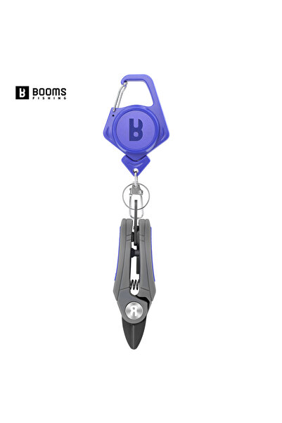 Choice مقص خيط صيد بلو بومز مع آلية سحب، مقص صيد صغير من الفولاذ المقاوم للصد...