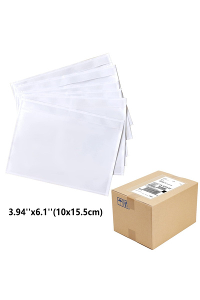 Choice1 10x15.5cm-50PCS 50pcs 15cmx 22cm Clear Adhesive Top Loading Packing L...