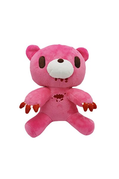 Choice دمية دب كئيب 25 سم، دمية دب وردي متعطش للدماء، دمية ناعمة، دمية دب لطي...