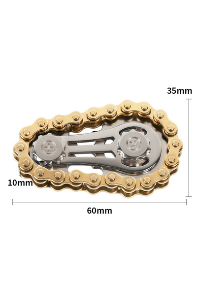 Choice عجلات معدنية ذهبية جديدة مسننة، دولاب موازنة، لعبة دوارة للأطراف، لعبة دوارة لتخفيف التوتر والقلق، سلاسل دراجات، أدوات يومية صغيرة