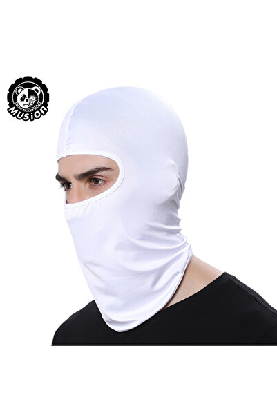 Choice16 قناع وجه كامل مقاوم للغبار من وايت موسيون، مصنوع من حرير الثلج، مناس...