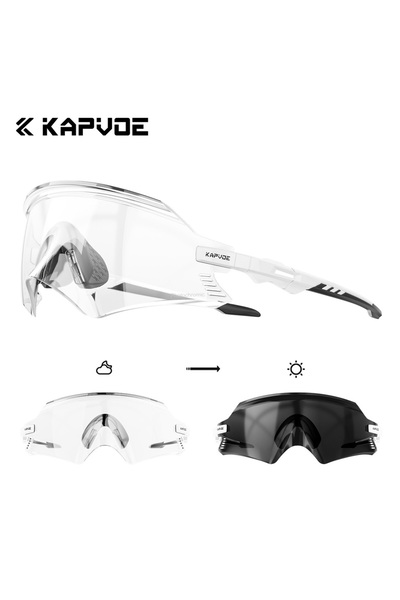 KAPVOE Photochromic-11 Hiking Eyewear Sports Sunglasses Road Bike Mountain Bi...
