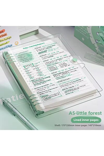 Choice مفكرة ورقية شفافة ناعمة، مقاس A5، 23×17.5 سم، 120 صفحة، أوراق منفصلة، ...