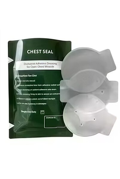 Choice عبوة واحدة من ضمادة Vent Chest Seal - ضمادة جروح لاصقة معقمة للعناية ا...