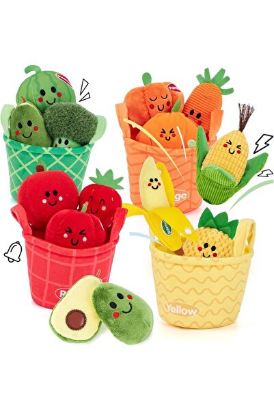 Choice Fruit Baby Sensory Toys My First Fruit Vegetable Color Sorting Play Food with Crinkle Rattle Baby To