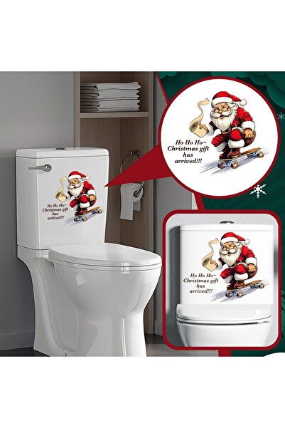 Choice ملصقات مرحاض إبداعية لعيد الميلاد، قطعة واحدة، مقاس واحد، على شكل يدي ...