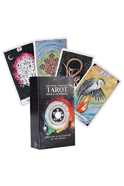 Choice مجموعة أوراق التارو "ذا وايلد أننون" xjw11، 78 ورقة تارو ملونة بالكامل...