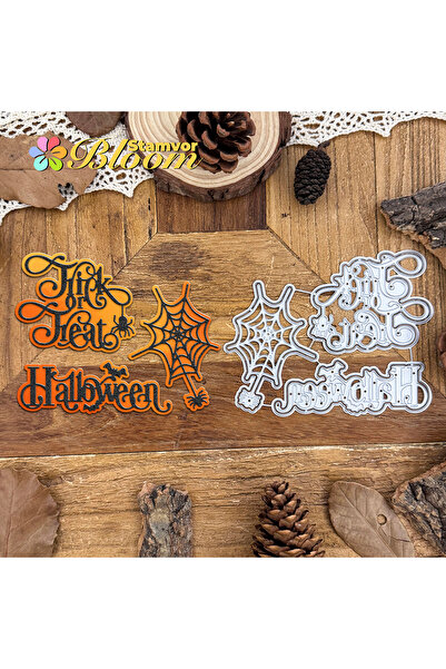 Choice قوالب تقطيع معدنية أصلية وجميلة لعيد الهالوين، تتضمن عناوين وكلمات وشب...