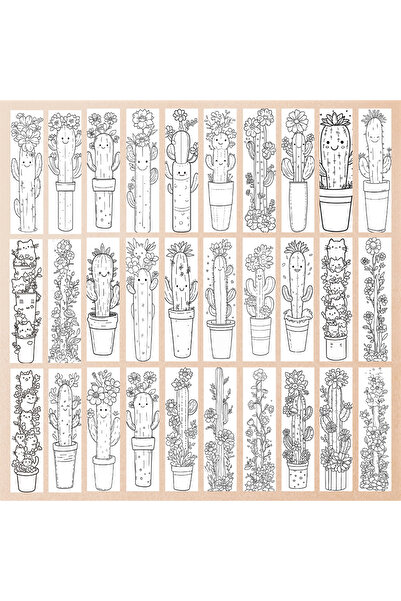 Choice Mixed Color 32pcs. Colored potted plant bookmarks, suitable for Christ...