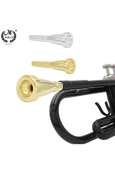choice2 Golden 7C Trumpet Mouthpiece Bullet Tip Trumpet Mouth Silver/Gold 3C ...