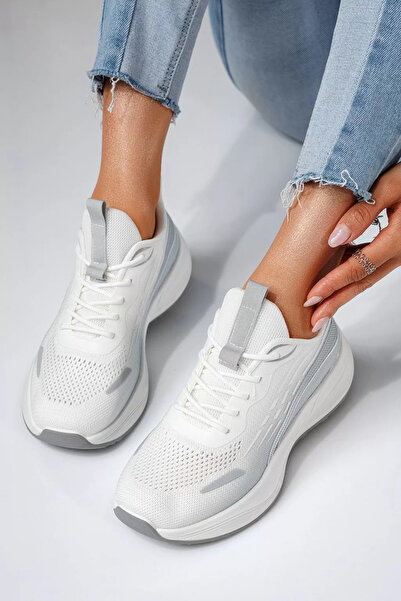 Zaira Γυναικεία γκρι υφασμάτινα πάνινα παπούτσια Gala #20753 - 39