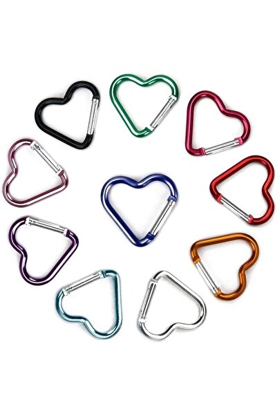 Choice ١٠ قطع من مشابك مفاتيح كارابين بألوان متنوعة، ١٠ قطع من مشابك كارابين ...