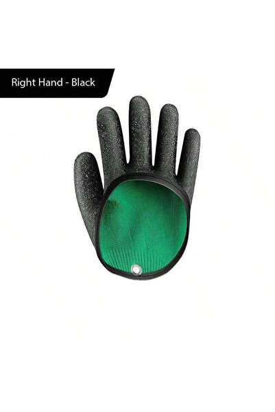 Choice قفازات صيد سوداء لليد اليمنى - قفازات صيد احترافية مانعة للانزلاق، مقا...