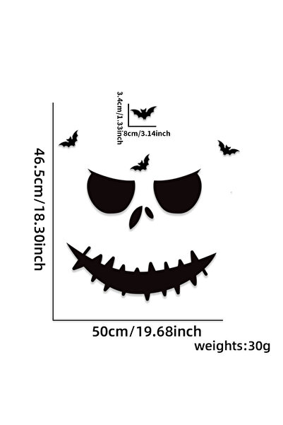 Choice مجموعة واحدة من ملصقات جدارية من قماش اللباد على شكل فم أسود مزخرف بند...